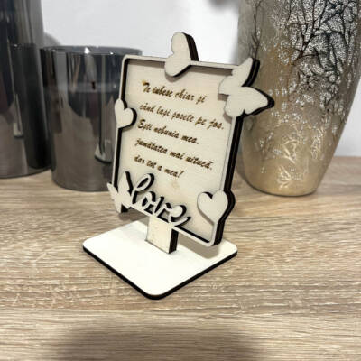 1ref Suport decorativ cu mesaj gravat