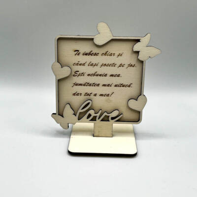 1ref-5 Suport decorativ cu mesaj gravat